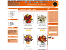 Tablet Screenshot of darwinflowerdelivery.com